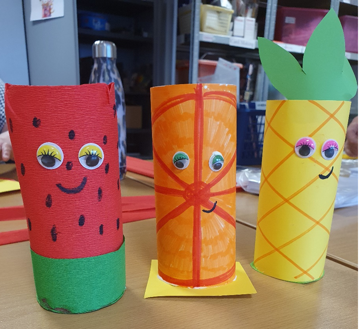 Our Place / Activities / Arts and Crafts: Fruit Pencil Holders