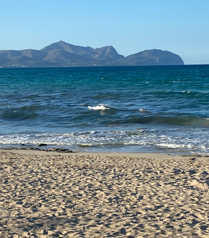 beach and mountains