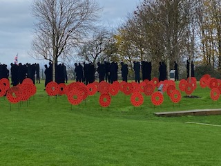 Soldiers and poppies