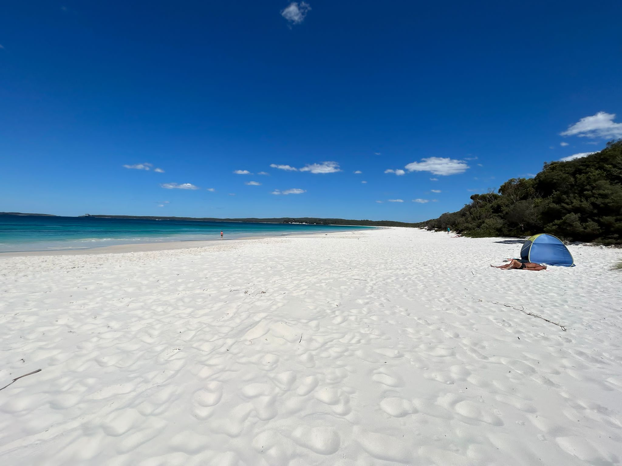 white sandy beach