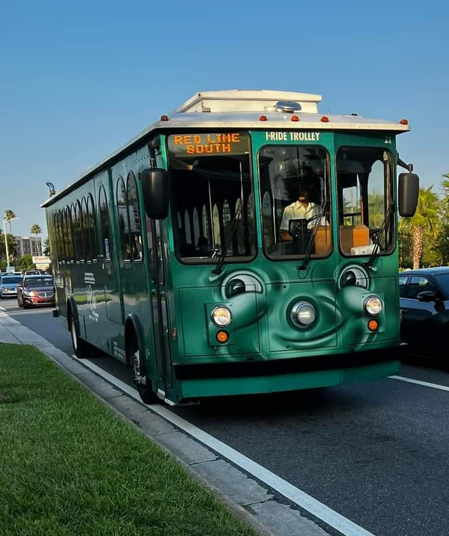 Green bus