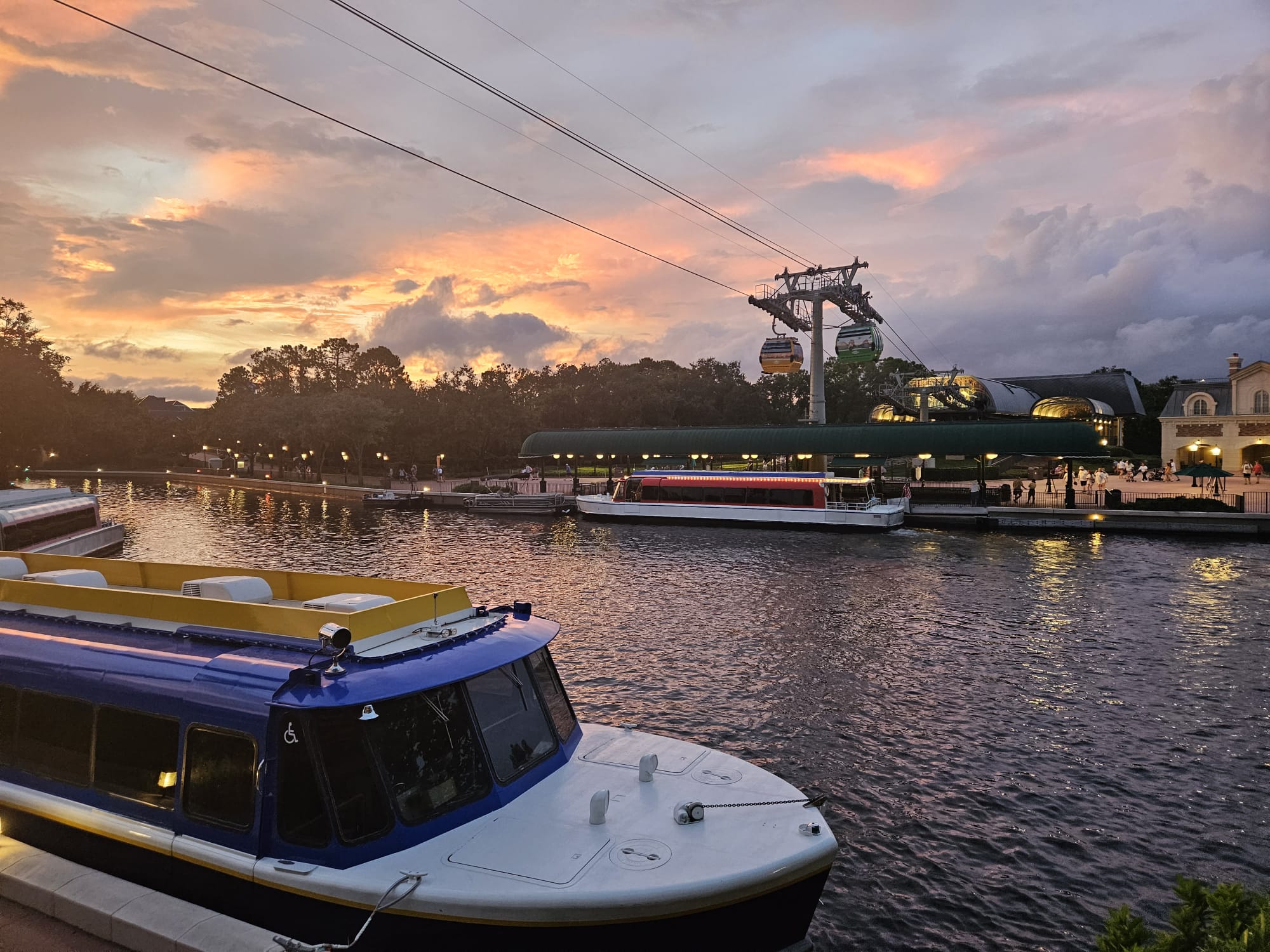 sunset and boat
