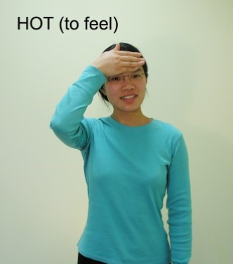 sign for hot