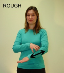 sign for rough
