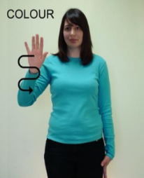 sign for colour
