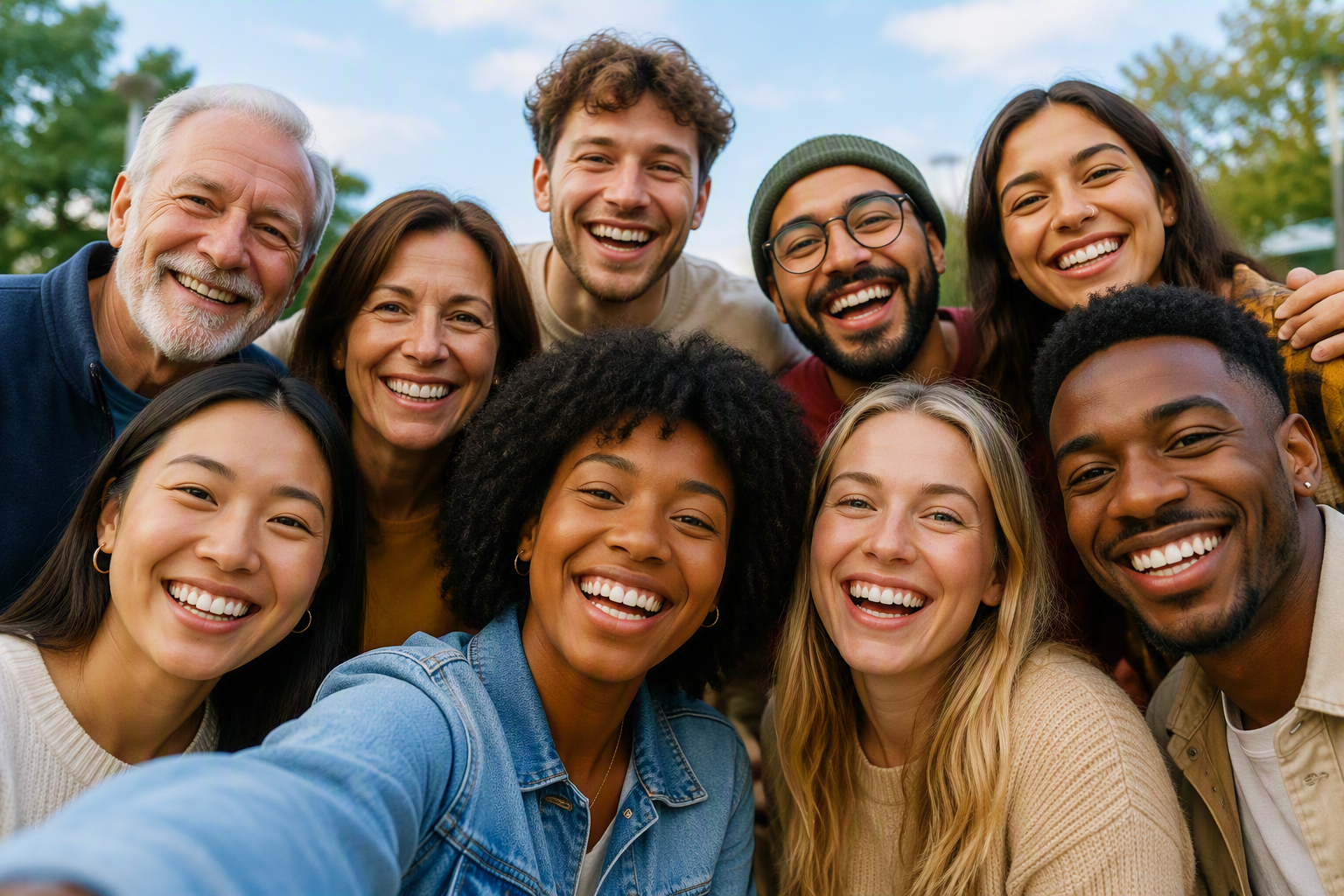 smiling people