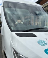 pebbles in bus