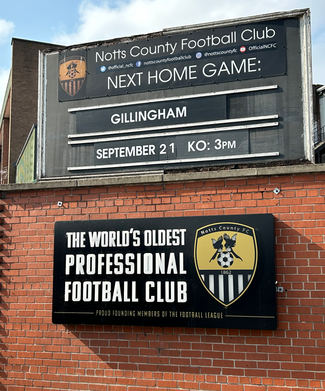 Notts County sign