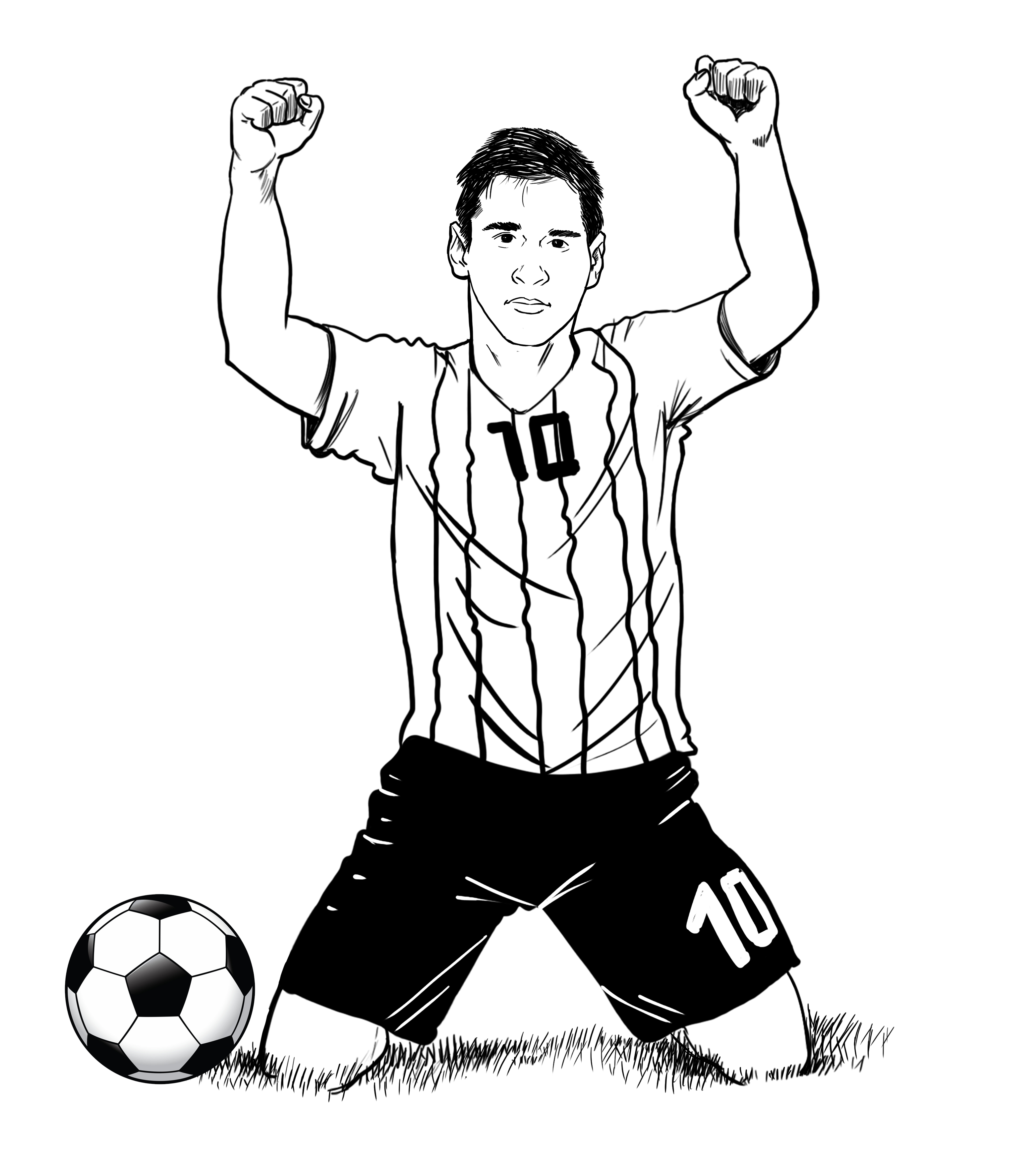 footballer celebrating
