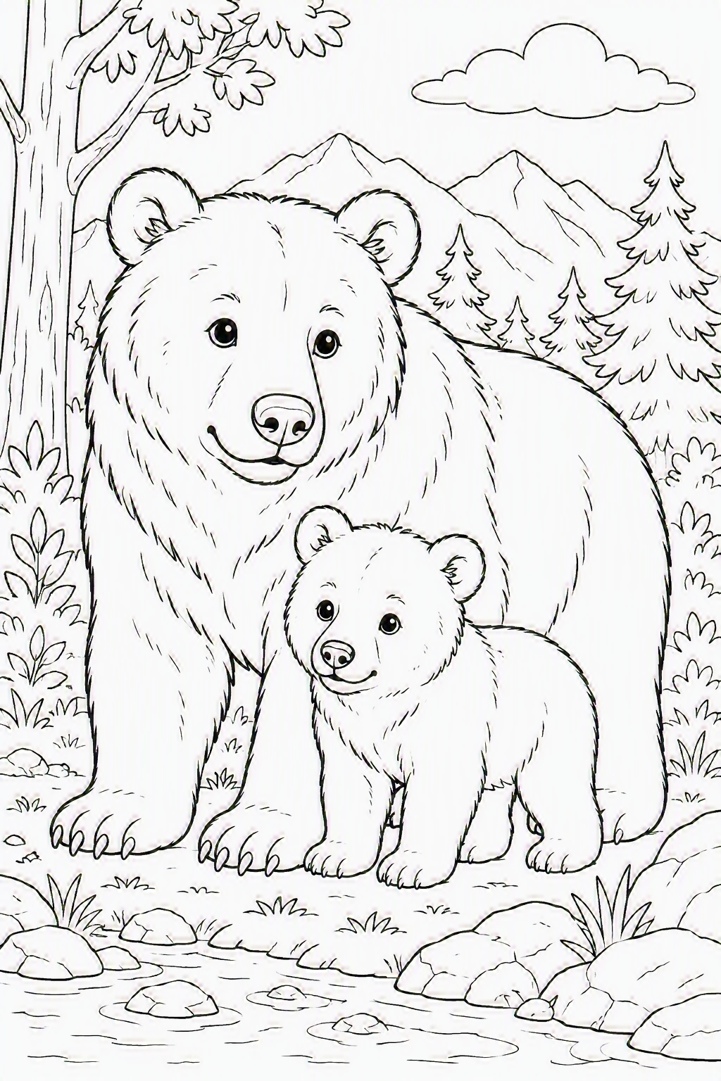 Bear and cub