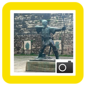 Robin hood statue