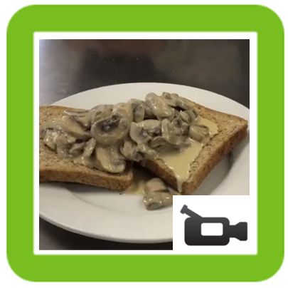 Creamy Mushrooms on Toast