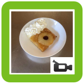 Pineapple upside down pudding