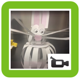 paper easter bunny
