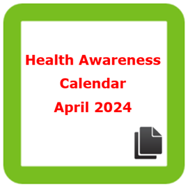 Health awareness calendar